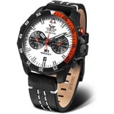 Vostok Europe Herrenuhr mit Lederband N1 Rocket Chronograph Miyota 6S21 20 ATM Datum 225C620