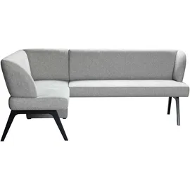 Home Affaire Eckbank HOME AFFAIRE "Aretha Küchenbank, Polsterbank, Esszimmerbank, Breite 215 cm", grau (antarctica, schwarz), B:215cm H:86cm T:150cm, Massivholz, Polyester, Polyurethan, Sperrholz, Sitzbänke, Eckbank, Moderne Bank in tollen Farben, Nosagfederung,