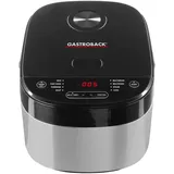 GASTROBACK 42527 Design Multicook Pro, Dampfgarer + Reiskocher, Silber,