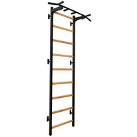 BenchK Sprossenwand Fitness-System ""721"", mit fest montierter Klimmzugstange, 721B,