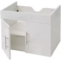 MCW Waschbeckenunterschrank, Weiß, 59x48x46 cm, Badezimmer, Badezimmerschränke, Waschbeckenunterschränke