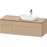 Duravit Duravit, Waschtischunterschrank wandhängend „L-Cube“ 142 à 48,2 × 55 cm) Mediterrane Eiche, rechts