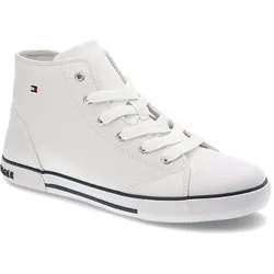 Weiße Turnschuhe Tommy Hilfiger Modische Klassische Damenschuhe, 35