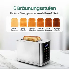 EMERIO Toaster Silber