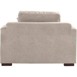Home Affaire Loveseat Fresh Pond 140 x 95 x 96 cm Beige Polyester mit Zierkissen