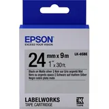 Epson LK-6SBE - Schwarz auf Silber (matt)