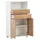 Schildmeyer Palermo Highboard 60 x 110,5 x 32,6 cm Weiß/Eiche