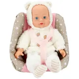 Toi-Toys BEAU Babypuppe 33 cm im Kindersitz
