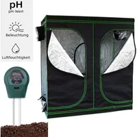 Mucola - Growbox Gewächshaus Indoor Pflanzenzelt Zuchtzelt Growroom Zuchtschrank Darkroom Zimmergewächshaus Growschrank - 240x120x200 cm