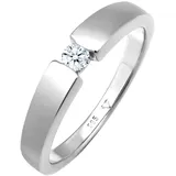Elli DIAMONDS Verlobungsring Diamant (0.1 .) 585 Weißgold 52 Damen