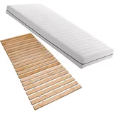 Betten-ABC Matratzenset Betten-ABC KSP-500 - Das Original - 160x200 cm, Härtegrad H3 + Premium Rollrost