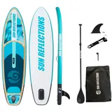 SUP-Board Sun Reflections Kids SUP 8\'2 aufblasbar Kinder Board Paddel Set