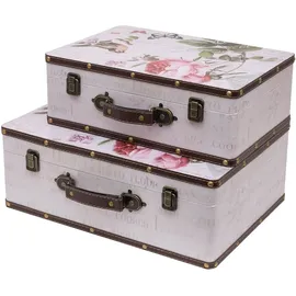 HMF VKO102 Vintage Koffer 2er Set pink