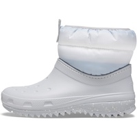 Crocs Damen Classic Neo Puff Shorty Boot W Snow, Hellgrau-weiß, 38/39 EU