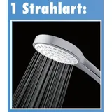 Primaster Handbrause Water Simple chrom-weiß wassersparend