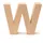 Glorex  Papp-Buchstabe W 17,5 x 5,5 cm