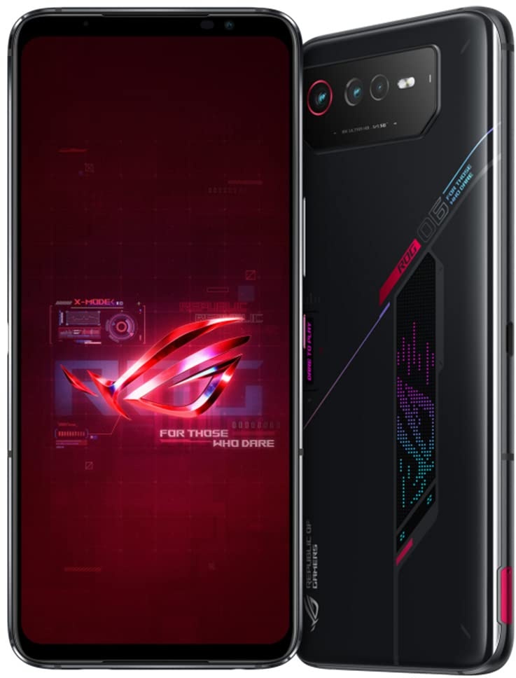 Asus ROG Phone 6 5G Smartphone (16+512GB, 6,78" FullHD+ 165Hz AMOLED Display, SnapdragonTM 8+ Gen1, Triple Kamera 50MP, 6000mAh Akku), Phantom Black