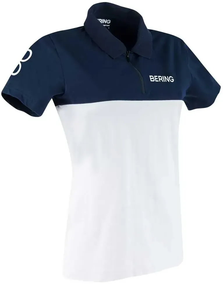 Bering 2023 Kurzarm-poloshirt - White / Marine - 48