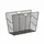 Relaxdays Zeitungsständer Mesh, Schwarz