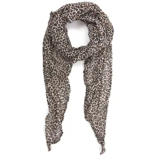 COLLEZIONE ALESSANDRO Italienischer Leo Schal Yasminda mit schönem Leodruck 200cm x 80cm - Einheitsgröße