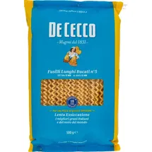 De Cecco 100% Italienisch Fusilli Lunghi Bucati n. 5 Nudeln 500g