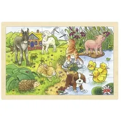 GOKI 57890 Einlegepuzzle Tierkinder II