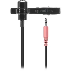 Speedlink SPES Ansteckmikrofon, schwarz Headset