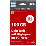 Vodafone Prepaid Prepaid CallYa Allnet L | 20 EUR Startguthaben | 1 Monat 100GB | 5G-Netz