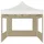 vidaXL Profi-Partyzelt 3 x 3 m inkl. 4 Seitenteile Creme