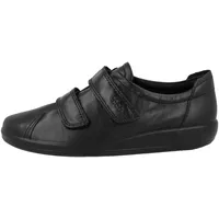 ECCO Damen Soft 2.0 Hohe Sneaker Trainer, Black With Black Sole, 43 EU
