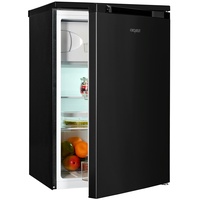 Exquisit Kühlschrank KS516-4-051C inoxlook-az | 107 L Volumen | Kühlschrank mit Gefrierfach freistehend | 4* Gefrieren | LED-Licht