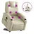 vidaXL Massagesessel mit Aufstehhilfe Kunstleder 80 x 100 x 80 cm Creme