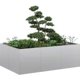 vidaXL Pflanzkübel 120 x 80 x 40 cm Verzinkter Stahl