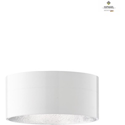 Hufnagel 1-Phasen Schienen-Pendelleuchte CARACAS für MULTICOR-SYSTEM 20, inkl. GU10 8W 3000K, ML platin / weiß / innen Blattsilber HUF-67011A-16