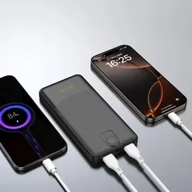 wozinsky Powerbank Wpower Wpbbk-2 10000mah Usb-a Usb-c - Schwarz