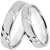 DOOSTI Trauring Schmuck Geschenk Silber 925 Trauring Ehering Partnerring LIEBE, mit Zirkonia (synth) silberfarben 68