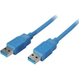 ShiverPeaks BASIC-S USB Kabel, A Stecker: auf A Stecker, blau, 1 m