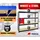 Proregal Schwerlastregal Dino HxBxT 180 x 60 cm Fachlast Schwarz,