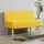 Homcom 2-Sitzer Stoffsofa Polstersofa Loungesofa breit Gelb