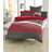 H.I.S. Majoran Polycotton recycelt rot 200 x 200 cm + 2 x 80 x 80 cm