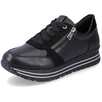 Remonte Damen D1316 Sneaker, schwarz/schwarz/schwarz/Black / 02, 36 EU - 36 EU