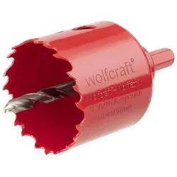 wolfcraft Lochsäge Bi-Metall, für Akkuschrauber & Bohrmaschinen, ideal für Holz, Metall & Kunststoff