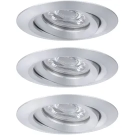 Paulmann Nova mini Coin 3er Set rund schwenkbar 3x4W Alu gedreht