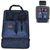 Cangaroo Organizer fürs Auto Rückenlehnenschutz mit Taschen« Reise Organizer blau