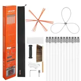 Vevor Schornsteinbürste-Set Kaminbürste max. 12 m Weiß
