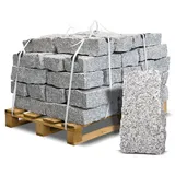 Galamio Granit Randsteine 40 x 20 x 10 cm gebrochen 1000 kg Palette