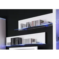 Höltkemeyer Wandregal Line 120 x 26 x 20 cm Weiß