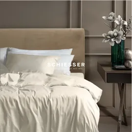 SCHIESSER Ella Uni Perlmutt 135 x 200 cm + 80 x 80 cm