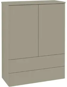 V&B Highboard mit Frontstruktur Antao 81,4x104x35,6cm, WBP-farbe Lac, w. wal