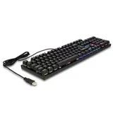 Delock Mechanische USB Gaming Tastatur kabelgebunden 1,6 m schwarz mit RGB